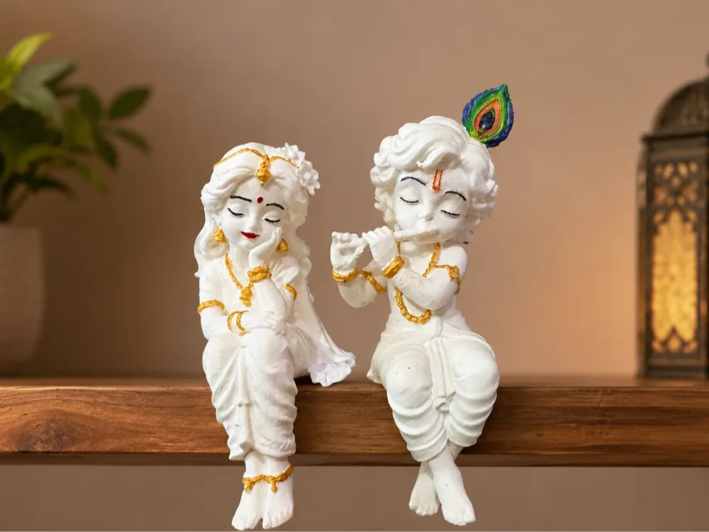 Baby Krishna Flute Figurine